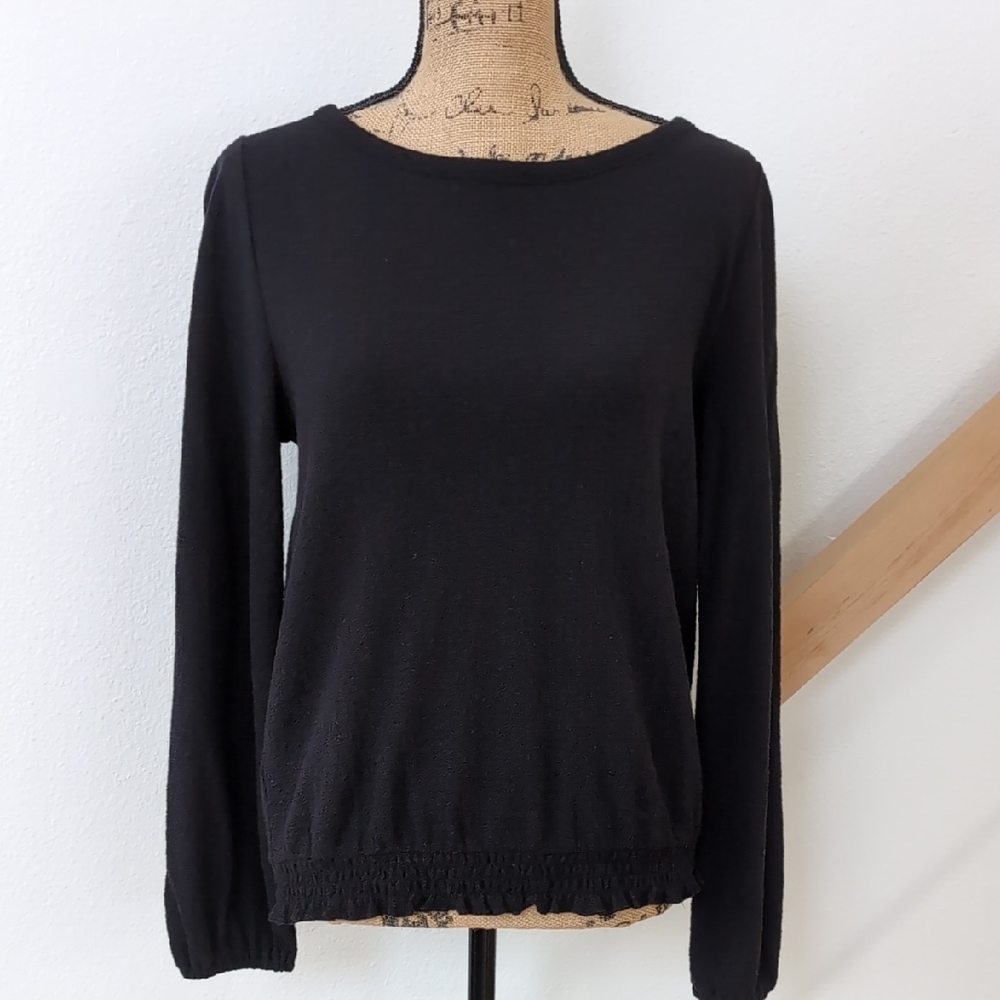 NWT Loft Smocked Hem Top